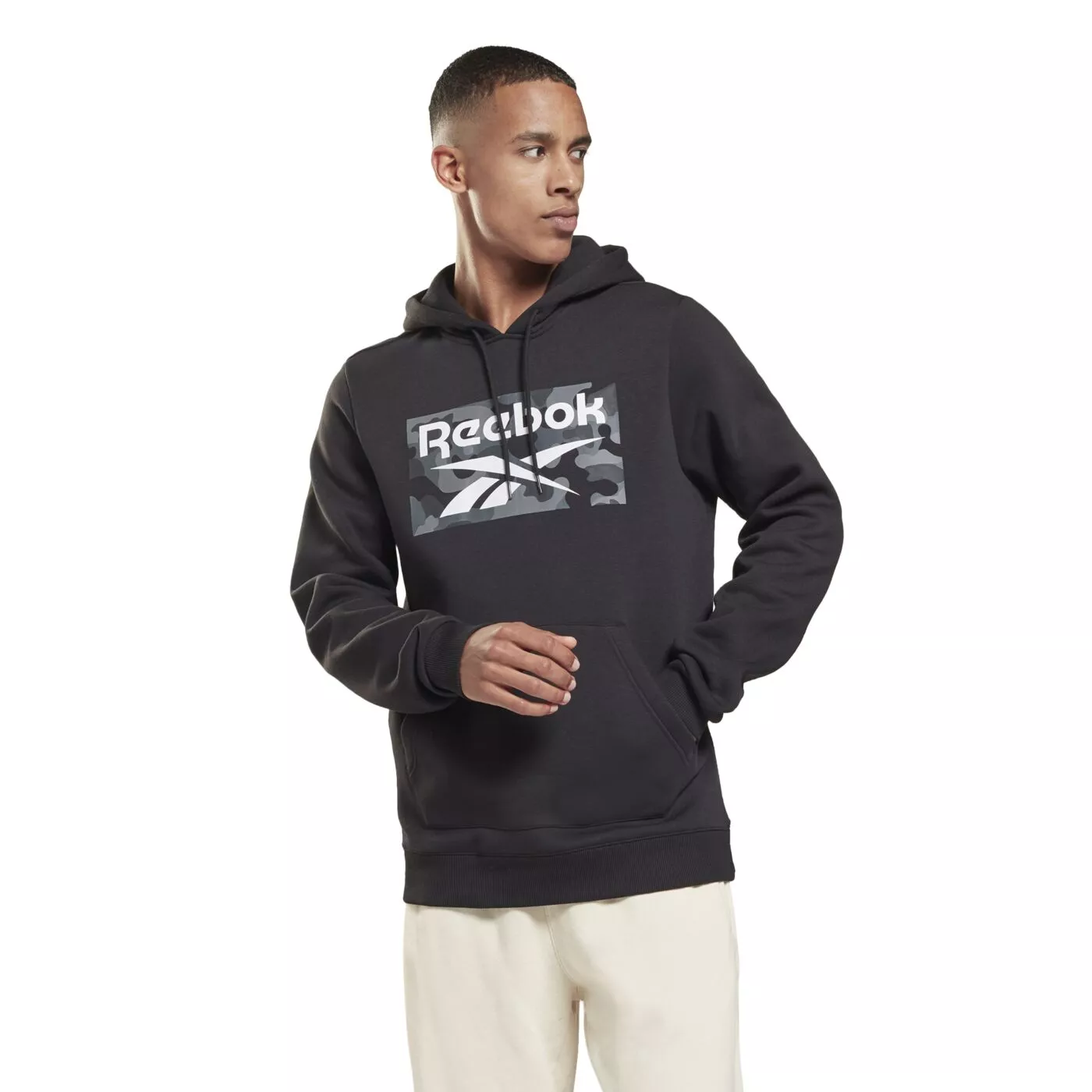 Herren Kapuzenpulli Sweatshirt REEBOK CAMO HOODIE HA6315