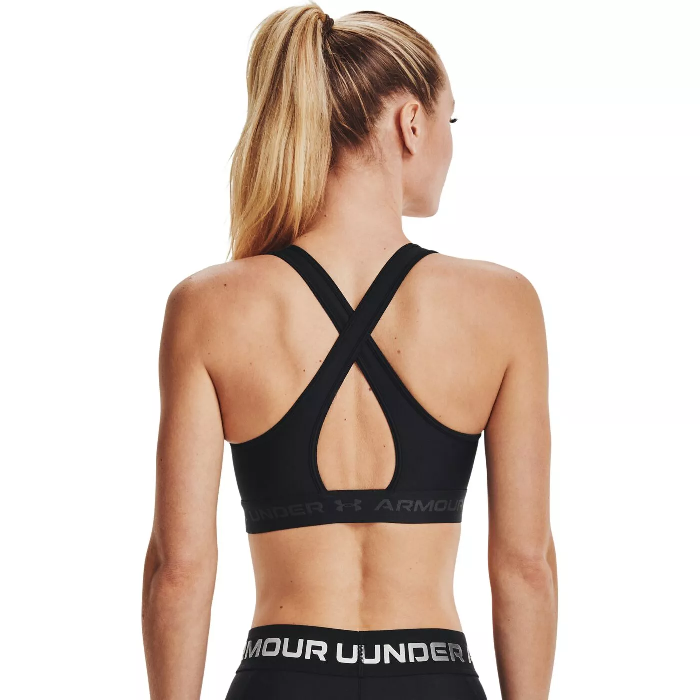 Under armour mid bra online