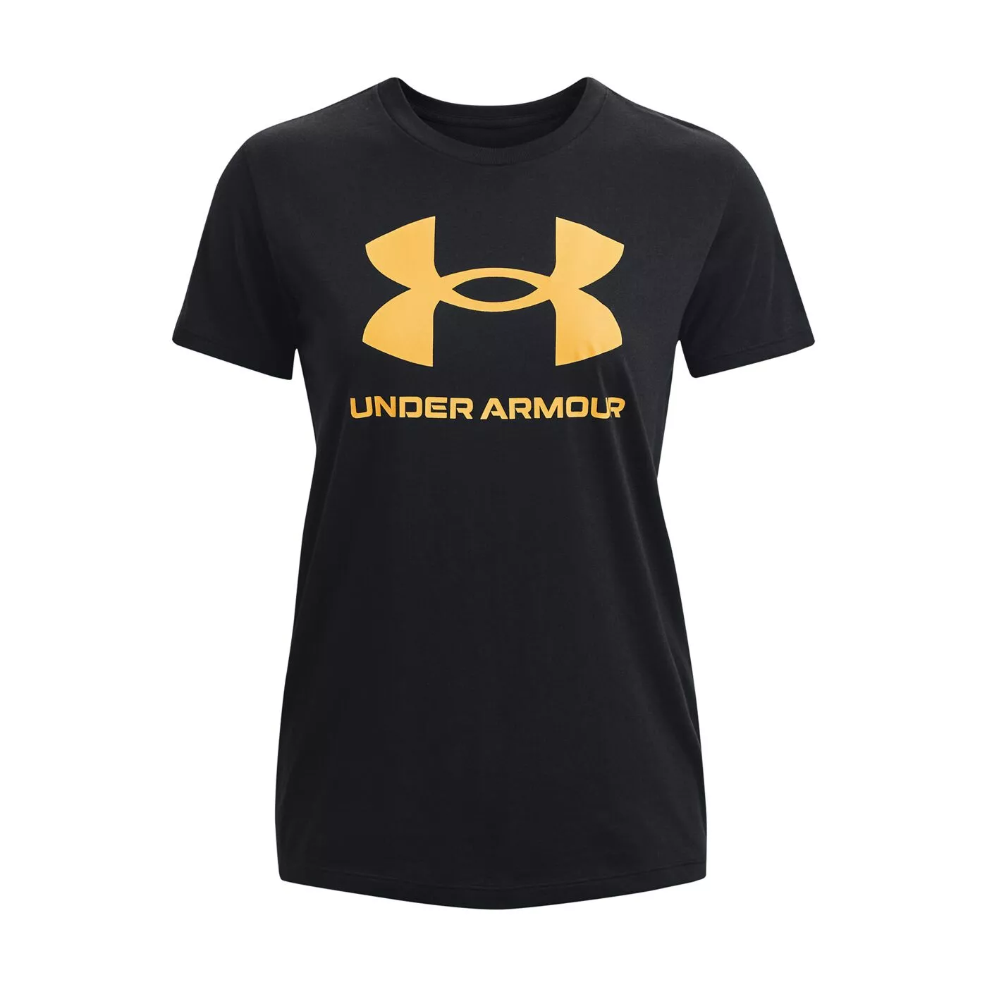 Black and gold under armour shirt deals