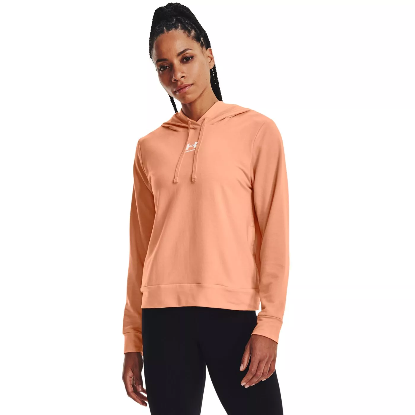 Damen Kapuzenpulli Sweatshirt UNDER ARMOUR RIVAL TERRY HOODIE 1369855 868