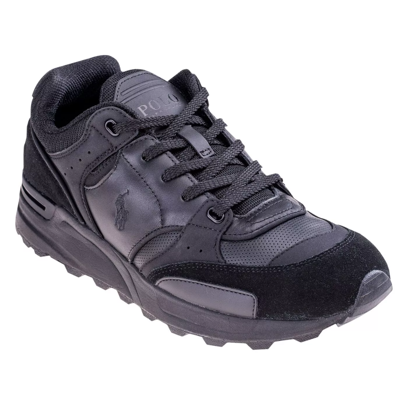 Black polo tennis shoes sales