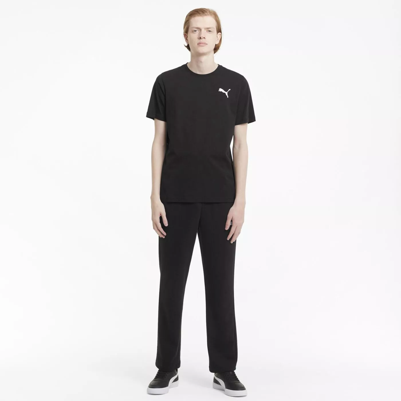 Herren T Shirt PUMA ESS SMALL LOGO TEE PUMA BLACK CAT 58666851
