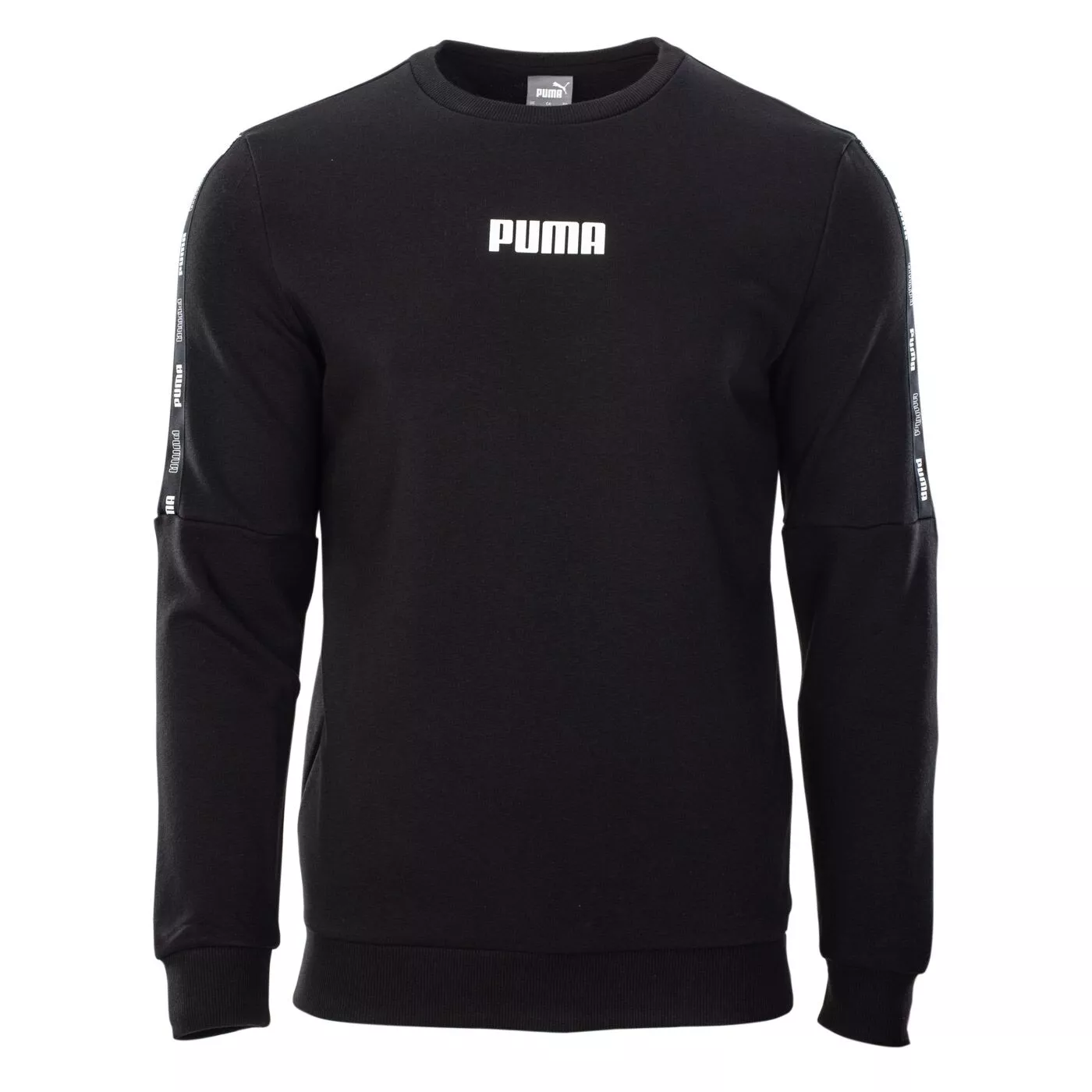 Herren Kapuzenpulli Sweatshirt PUMA TAPE CREW TR M PUMA BLACK 67132101