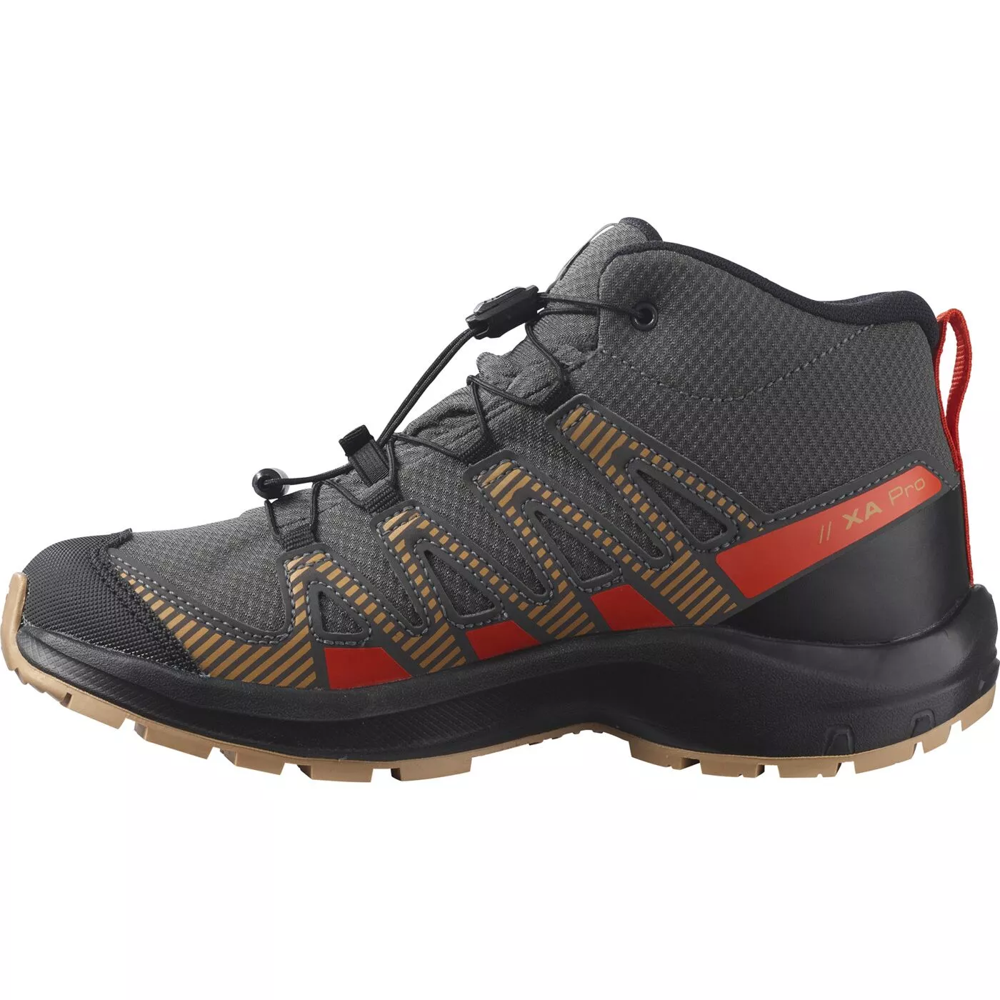 Kinder hochhackige Schuhe SALOMON XA PRO V8 MID CSWP J MGNT ACORN CH L41728500