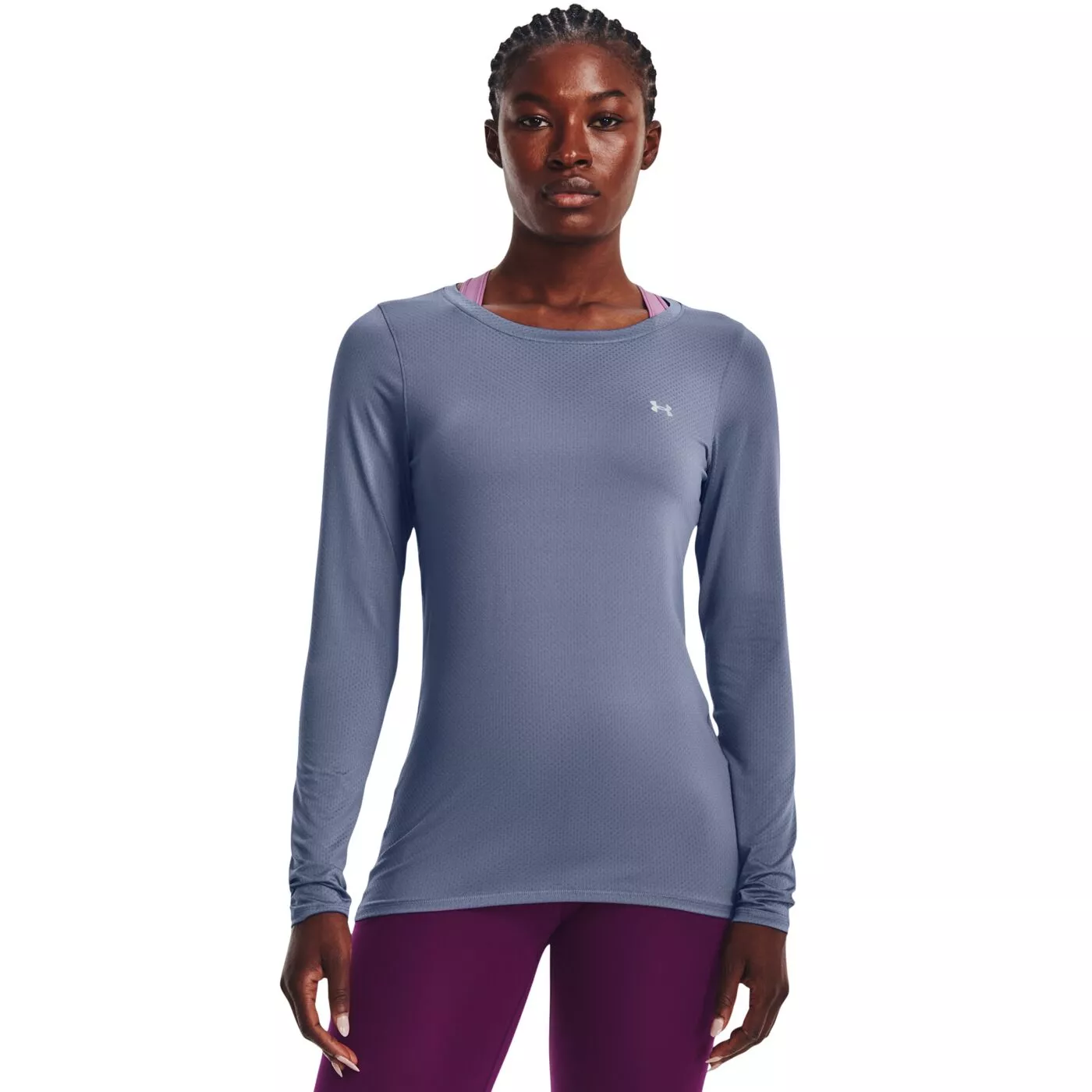 Under armour purple long sleeve best sale
