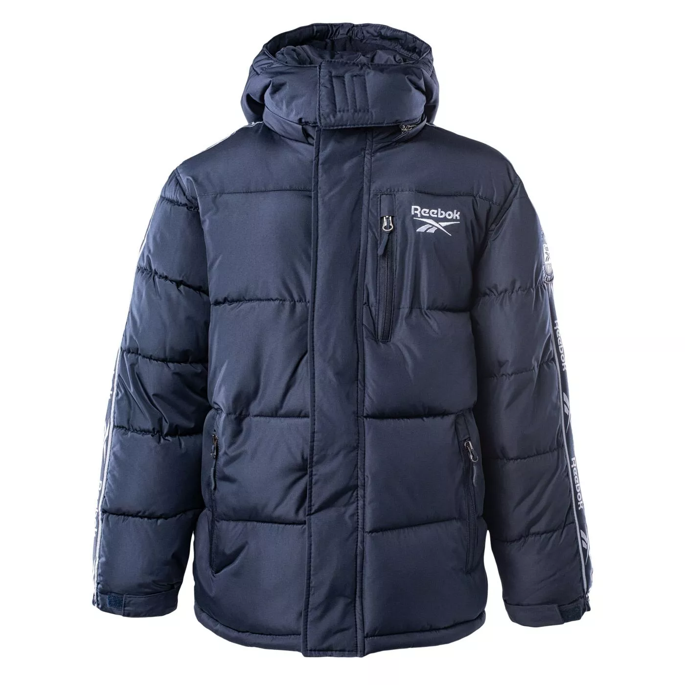 Kinder isolierte Jacke REEBOK PU COATED WR JACKET BOYS POLY WOVEN 600MM OBRB654MS 05N NAVY
