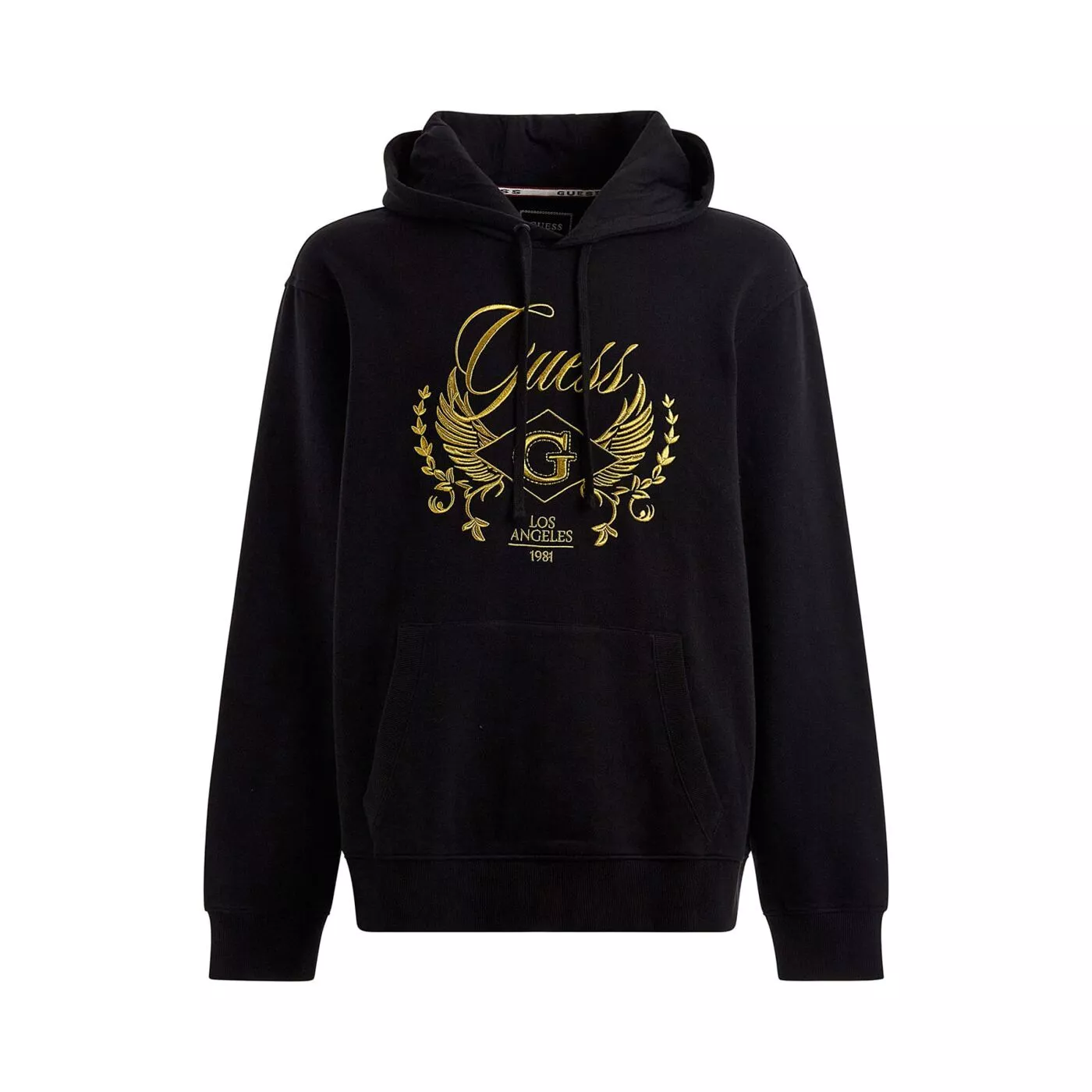 Herren Kapuzenpulli Sweatshirt GUESS ROY FLEECE BLING GUESS HOODIE M3RQ01K9YH1 JBLK