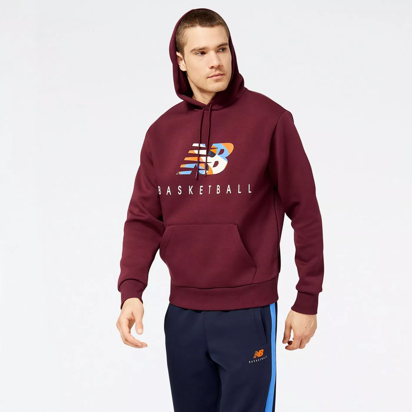 Herren Kapuzenpulli Sweatshirt NEW BALANCE NB HOOPS CLASSIC COURT HOODIE NBMT23585NBY