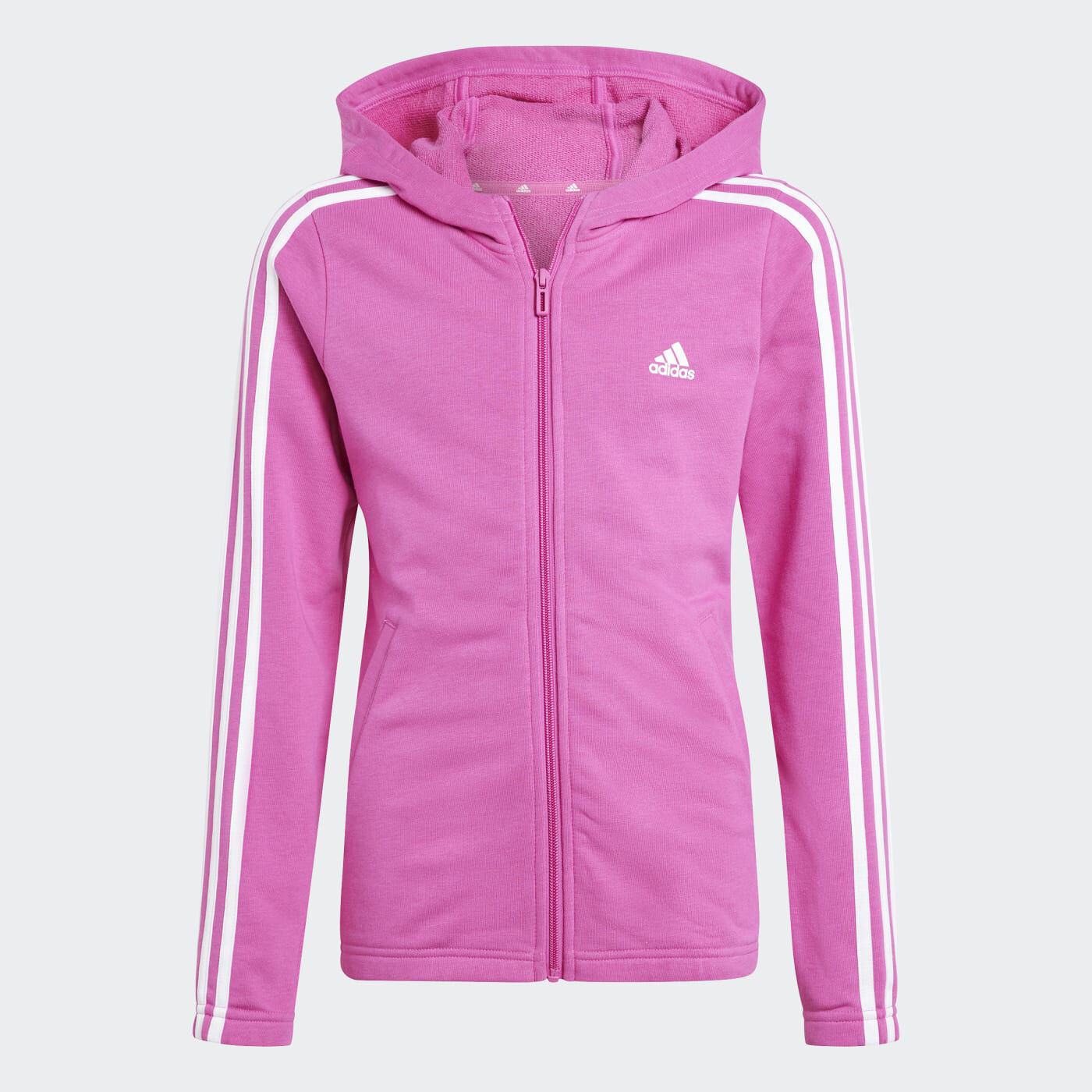 White and pink adidas hoodie on sale