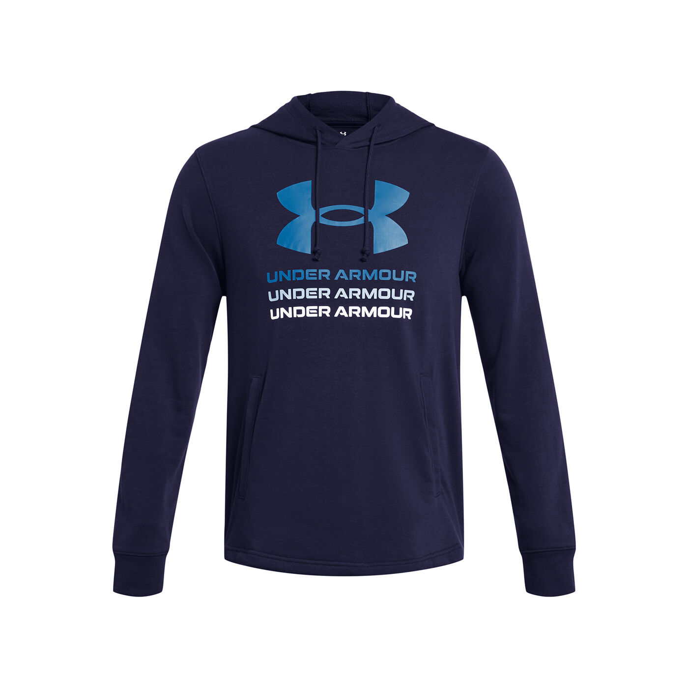 Herren Kapuzenpulli Sweatshirt UNDER ARMOUR UA RIVAL TERRY GRAPHIC HOOD 1386047 410